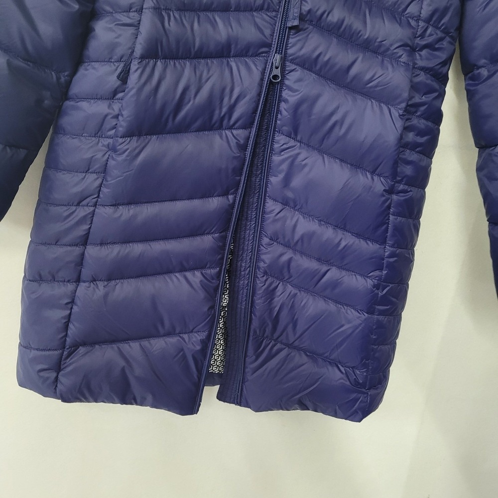 Purepear Womens Blue Quilted Down Puffer Parka Jacket Size S AW23C01 - Picture 9 of 11